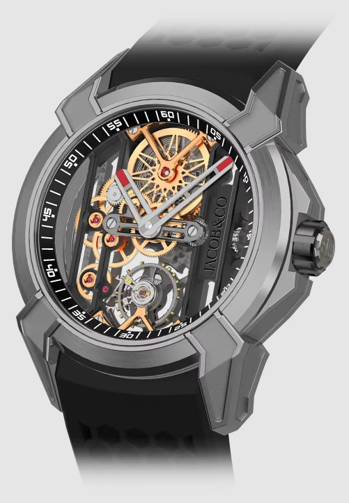 Fake Jacob & Co Epic x skeleton black EX113.20.AC.AA.ABRUA watch